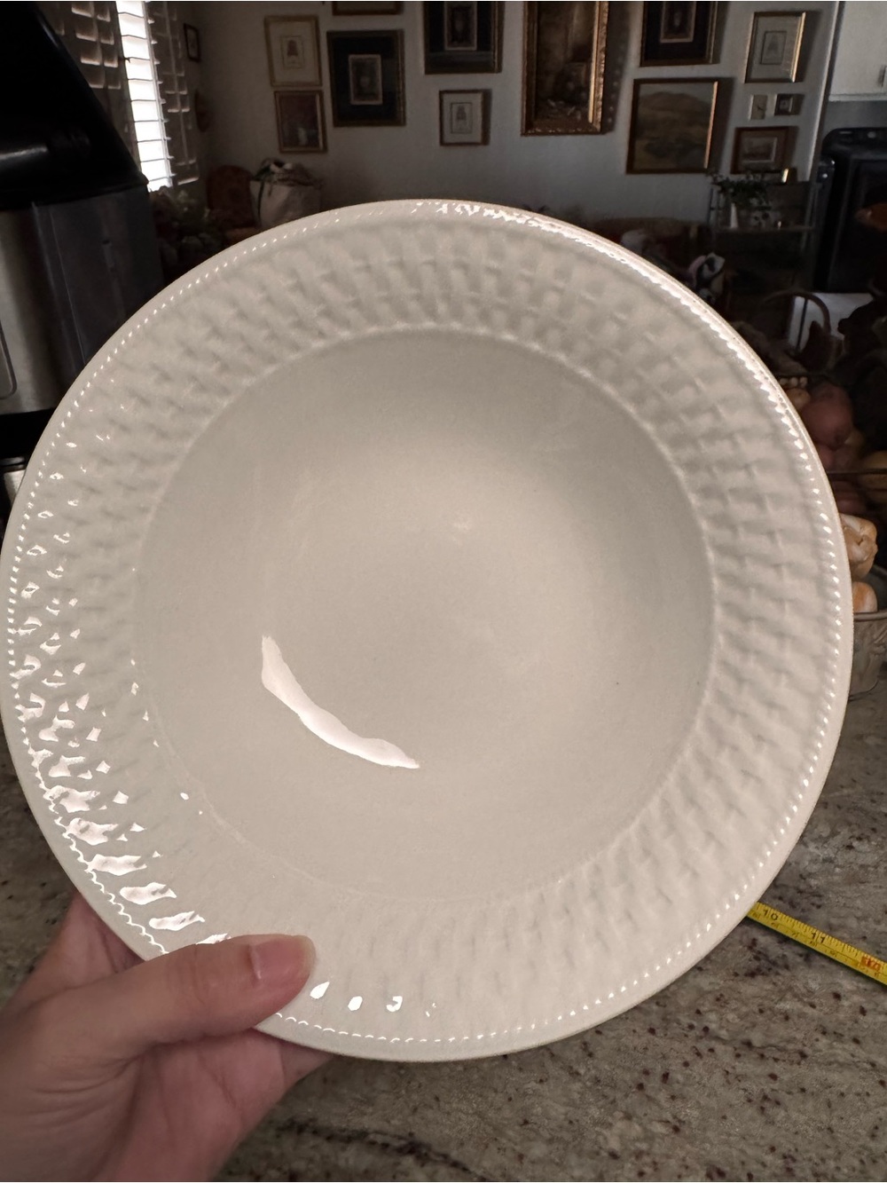 Oneida “Wicker” serving bowl
